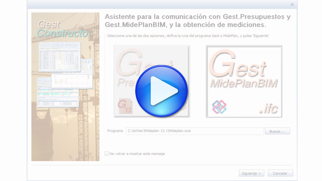 Gest.MidePLANBIM 13.1, Nueva comunicación directa de Gest y MidePlan con Allplan y Archicad