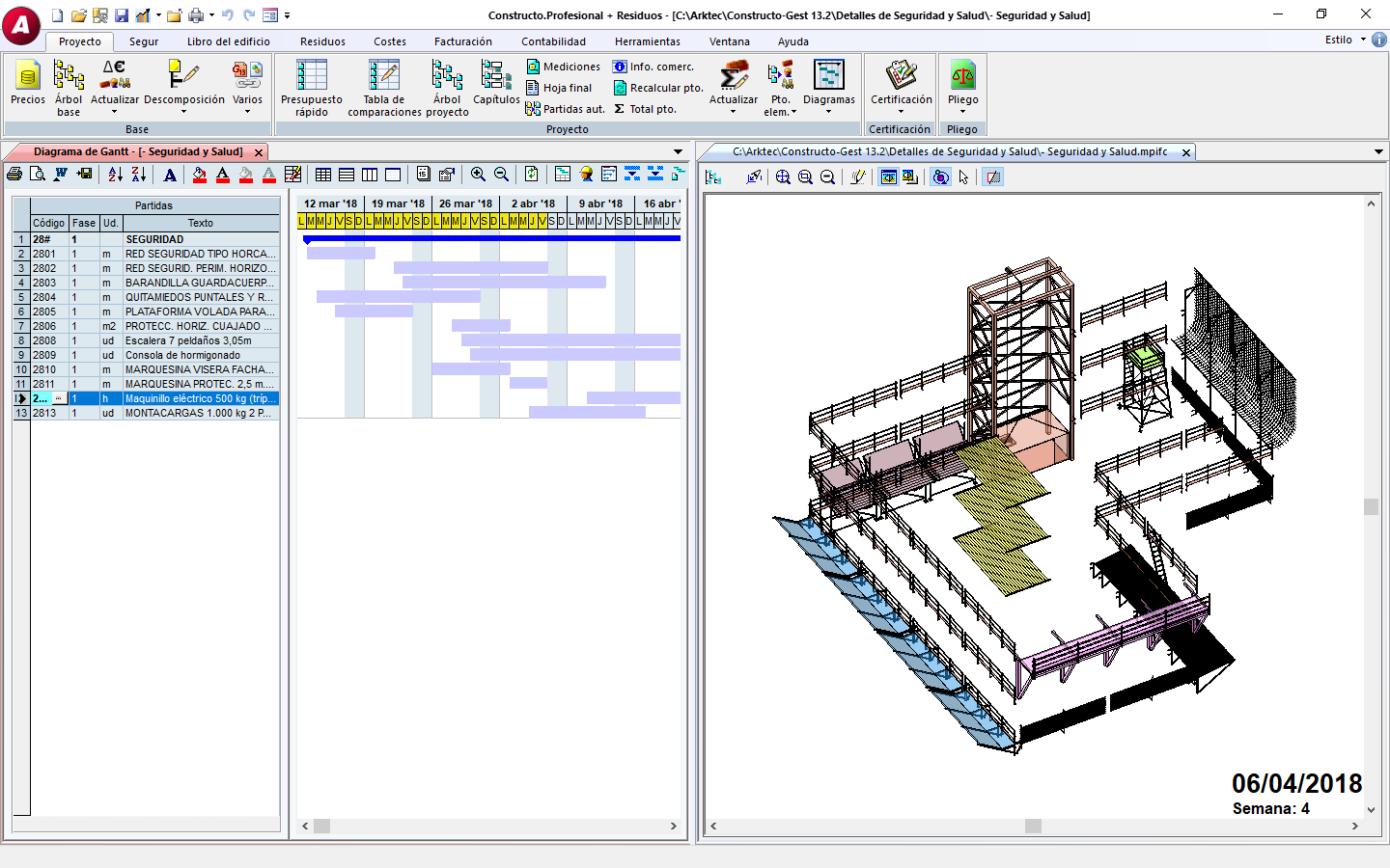 GEST.Segur 13.2, Gantt BIM de Seguridad y Salud.png